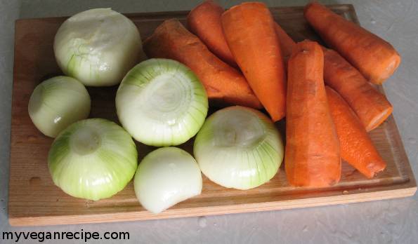 Carrots and onions